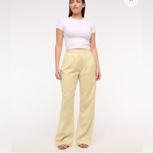 Abercrombie & Fitch Women's Tan Wide Leg Pants Curvy
